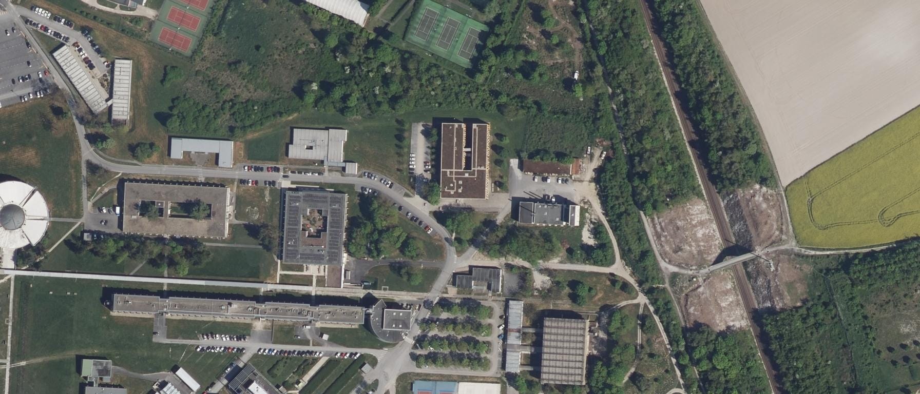 Vue aérienne de EiSINe - Reims