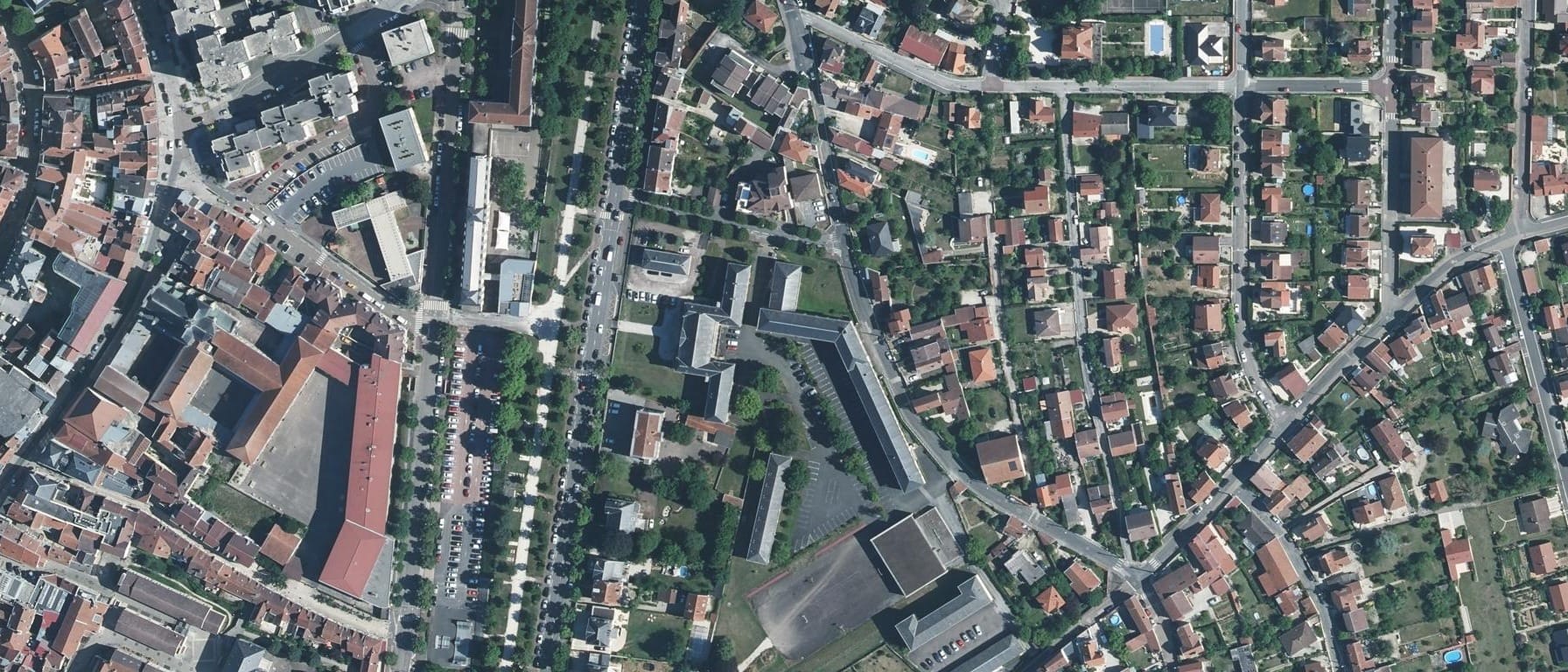 Vue aérienne de INSPE de Reims - Antenne de Chaumont (Chaumont)