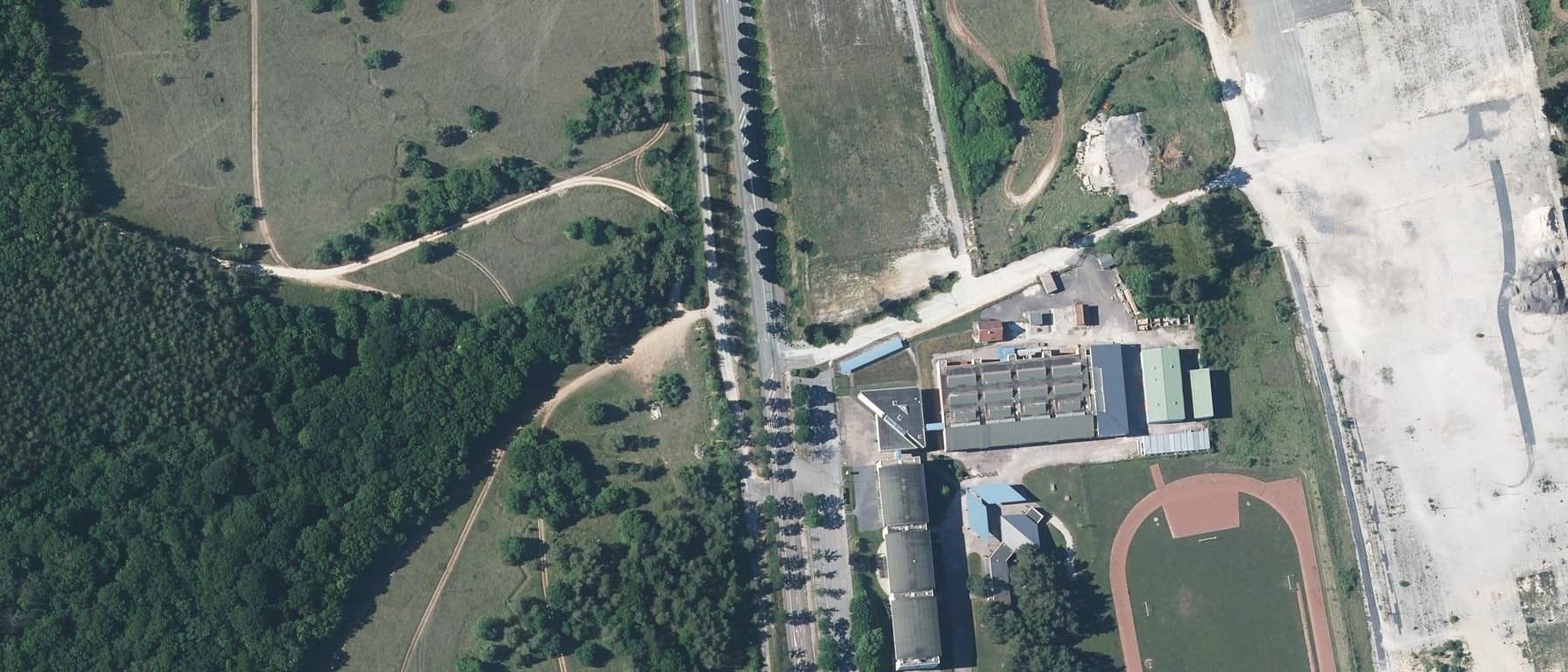 Vue aérienne de Lycée Charles De Gaulle