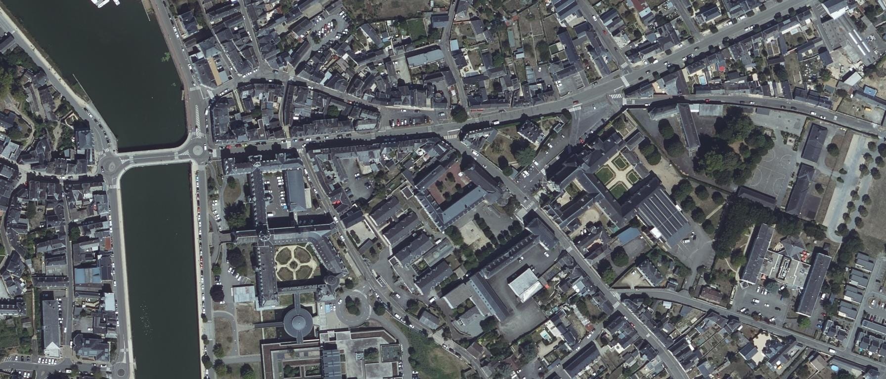 Vue aérienne de GRETA-CFA DU MAINE - Lycée Victor Hugo