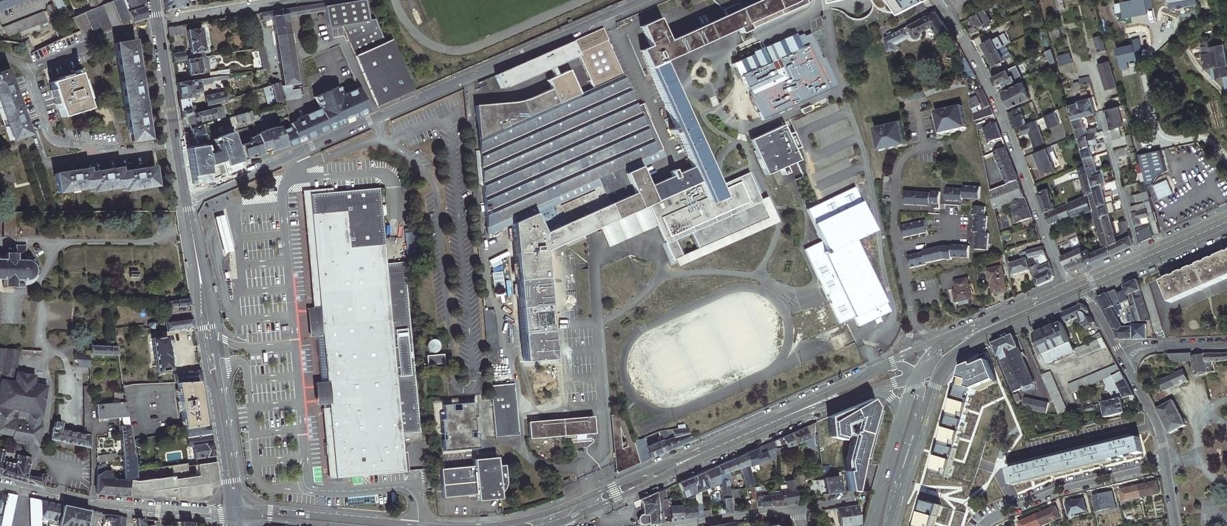 Vue aérienne de LGT Réaumur - Lycée des métiers