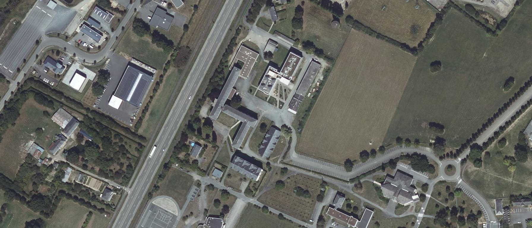 Vue aérienne de Lycée agricampus de Laval