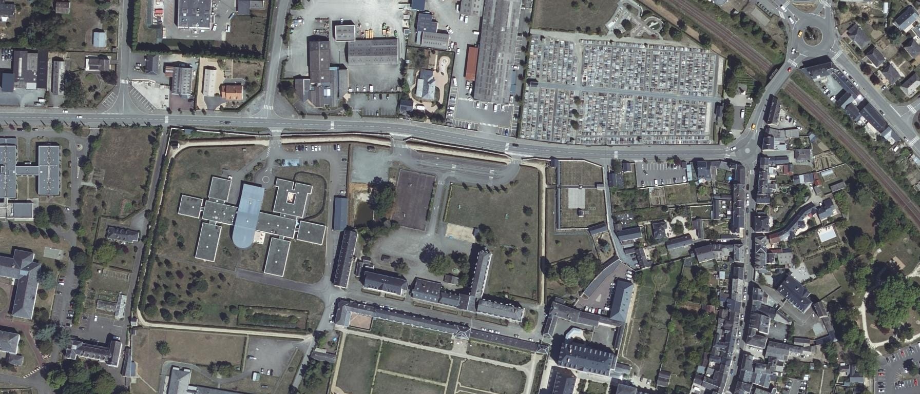 Vue aérienne de Campus Orion
