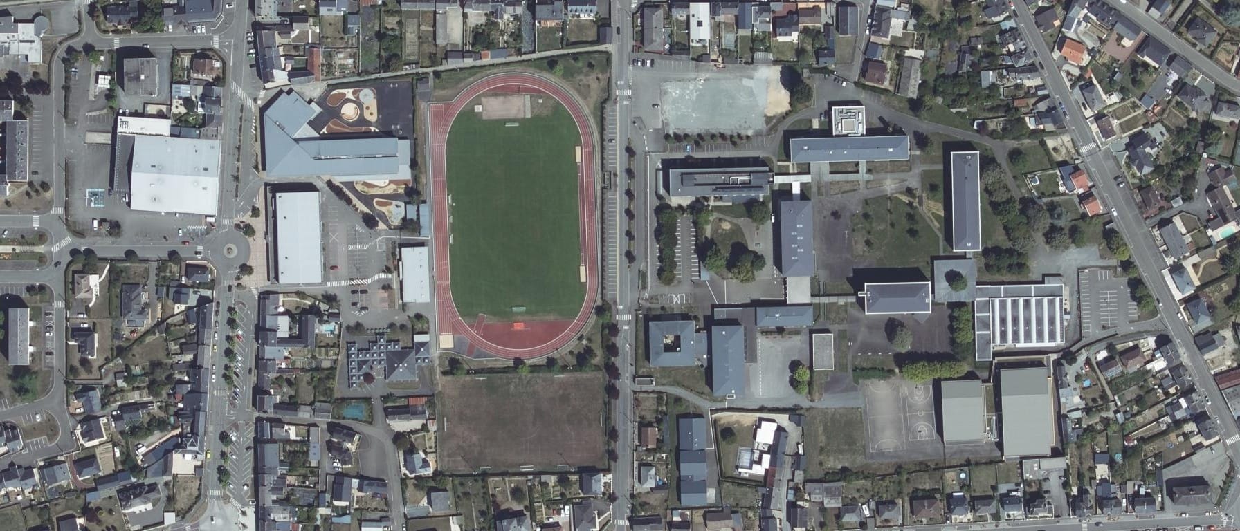 Vue aérienne de GRETA-CFA DU MAINE - Lycée Raoul Vadepied