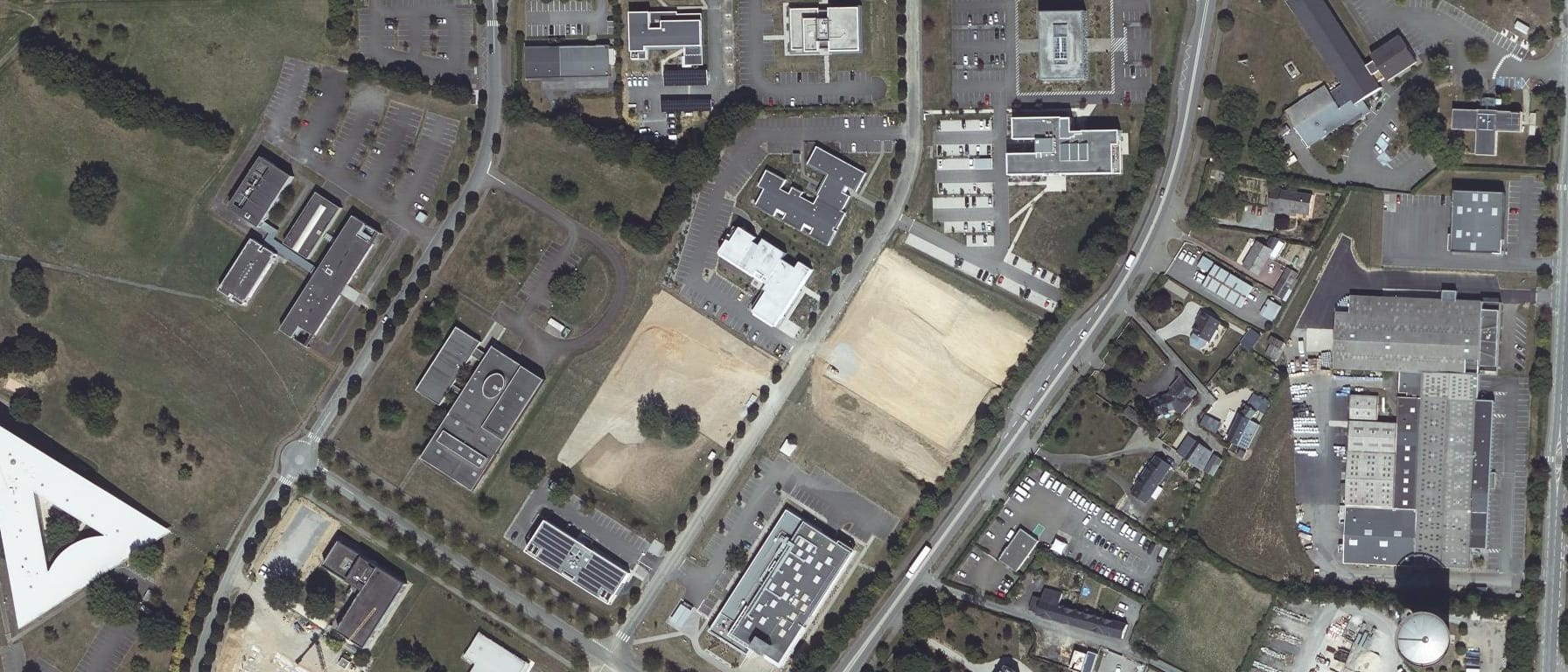 Vue aérienne de CFA - Ecole supérieure professionnelle AFTEC Laval