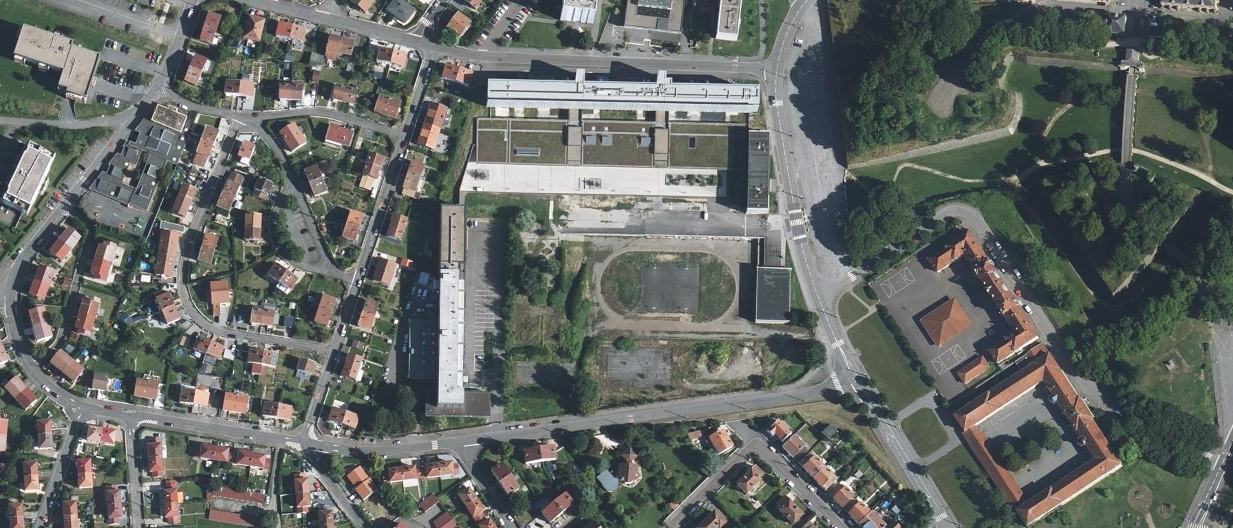 Vue aérienne de Lycée Alfred Mezieres