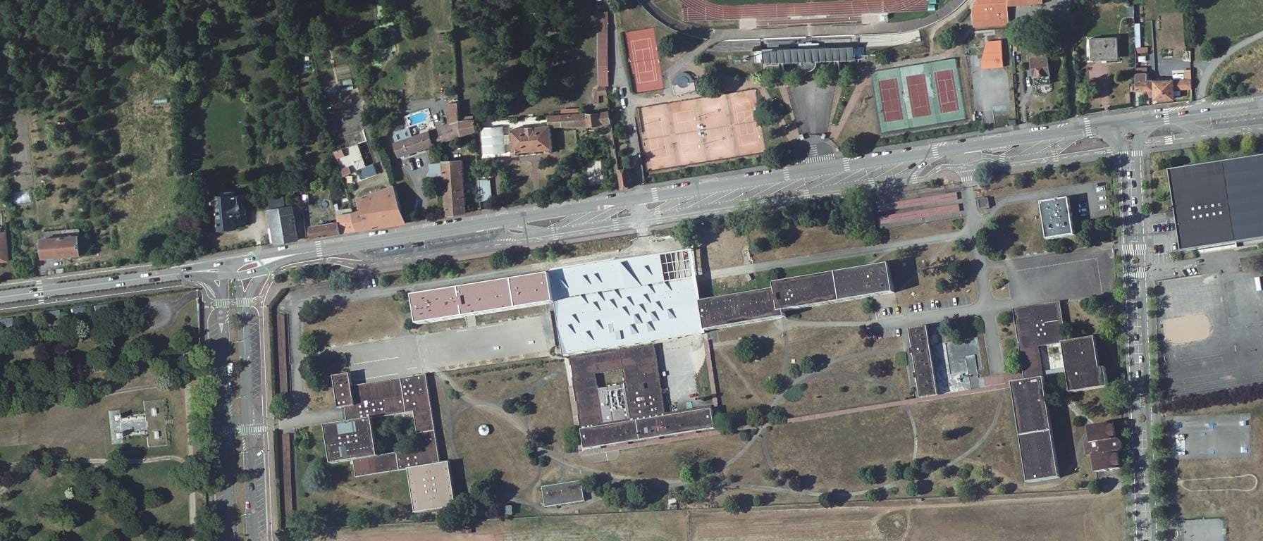 Vue aérienne de Lycée Ernest Bichat