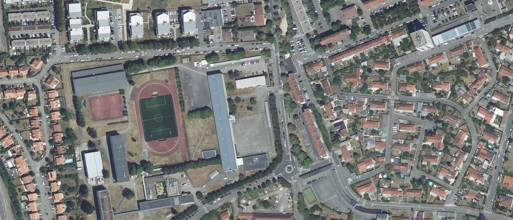 Vue aérienne de Lycée Georges de la Tour