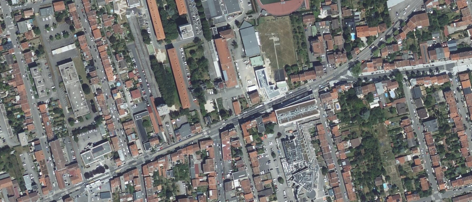 Vue aérienne de Centre de Ressources, d'Expertise et de Performance Sportive de Nancy (CREPS) (Essey-lès-Nancy - 54)