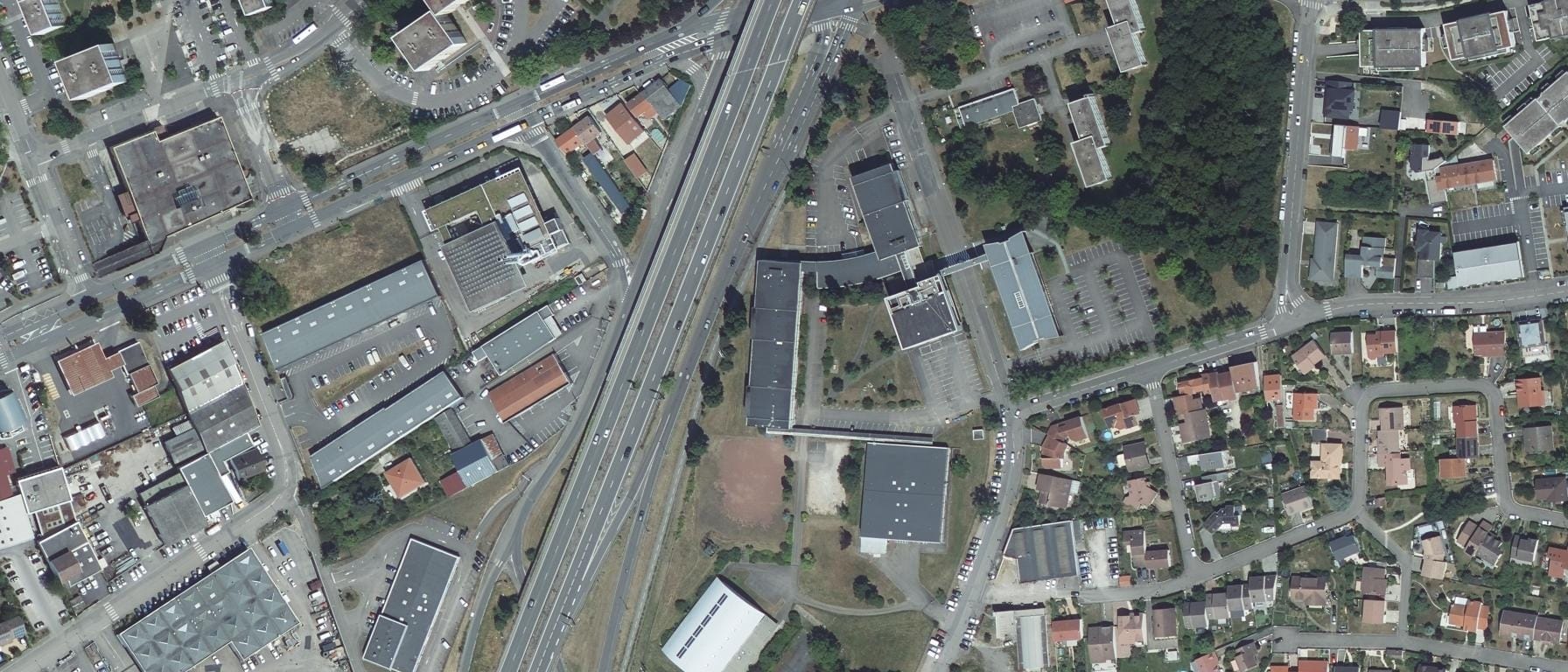 Vue aérienne de Polytech Nancy