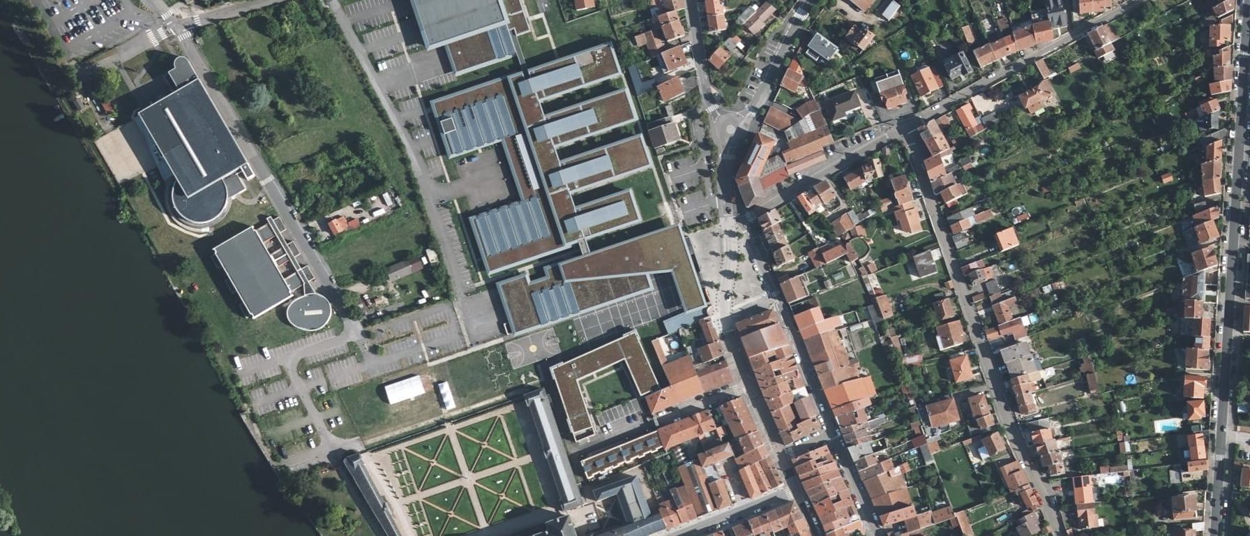 Vue aérienne de Lycée Hanzelet