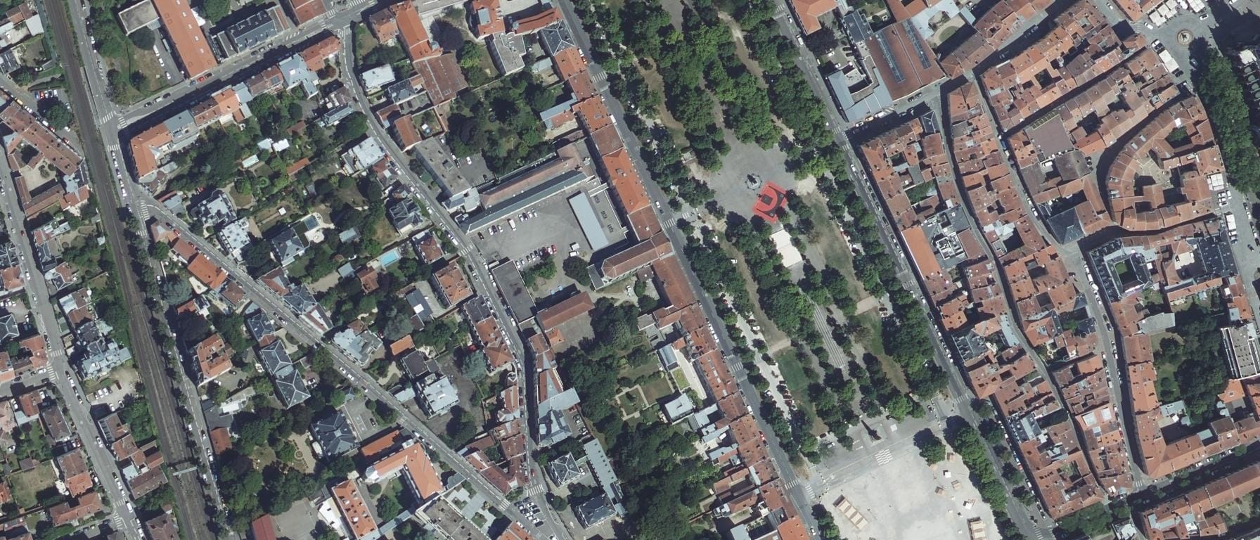 Vue aérienne de Lycée Notre Dame Saint Sigisbert