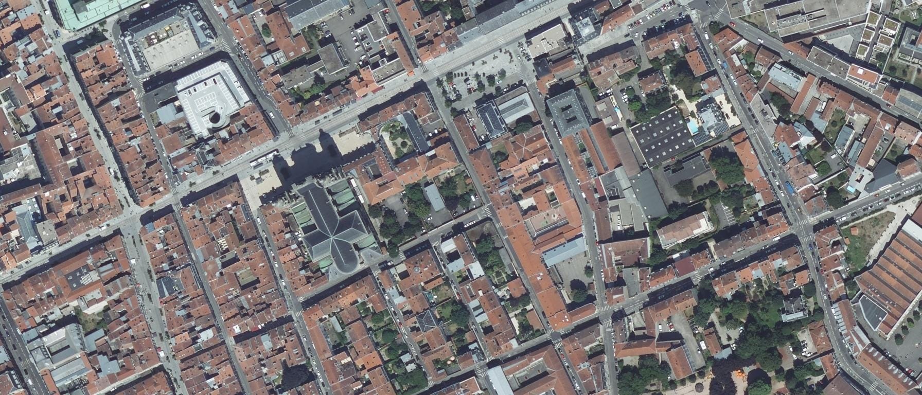 Vue aérienne de Lycée St Dominique