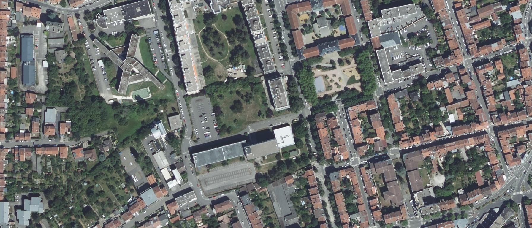 Vue aérienne de I.U.T Nancy-Charlemagne - Université de Lorraine