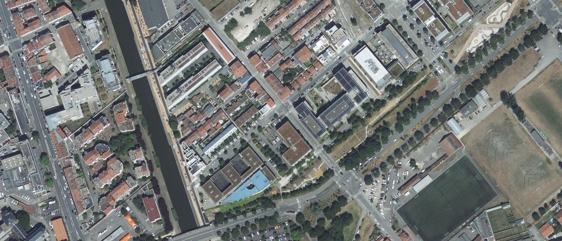 Vue aérienne de Ecole Technique Privee Compagnie De Formation-Pigier (Nancy - 54)