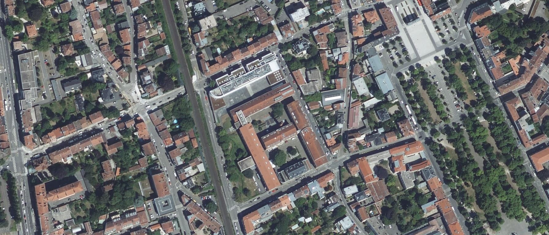 Vue aérienne de Université de Lorraine - Institut des sciences du Digital, Management et Cognition - Site de Nancy (54)