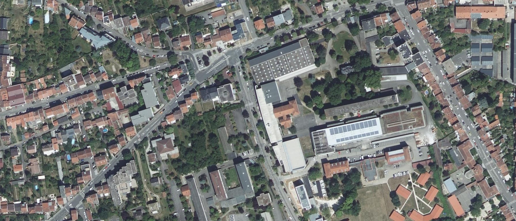 Vue aérienne de Lycée Emmanuel Héré
