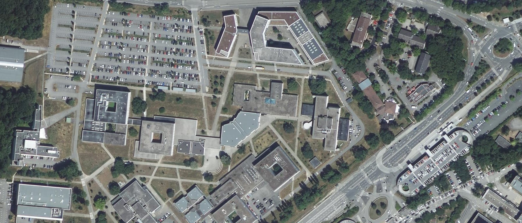 Vue aérienne de Université de Lorraine - Département PASS - Site de Nancy (54)