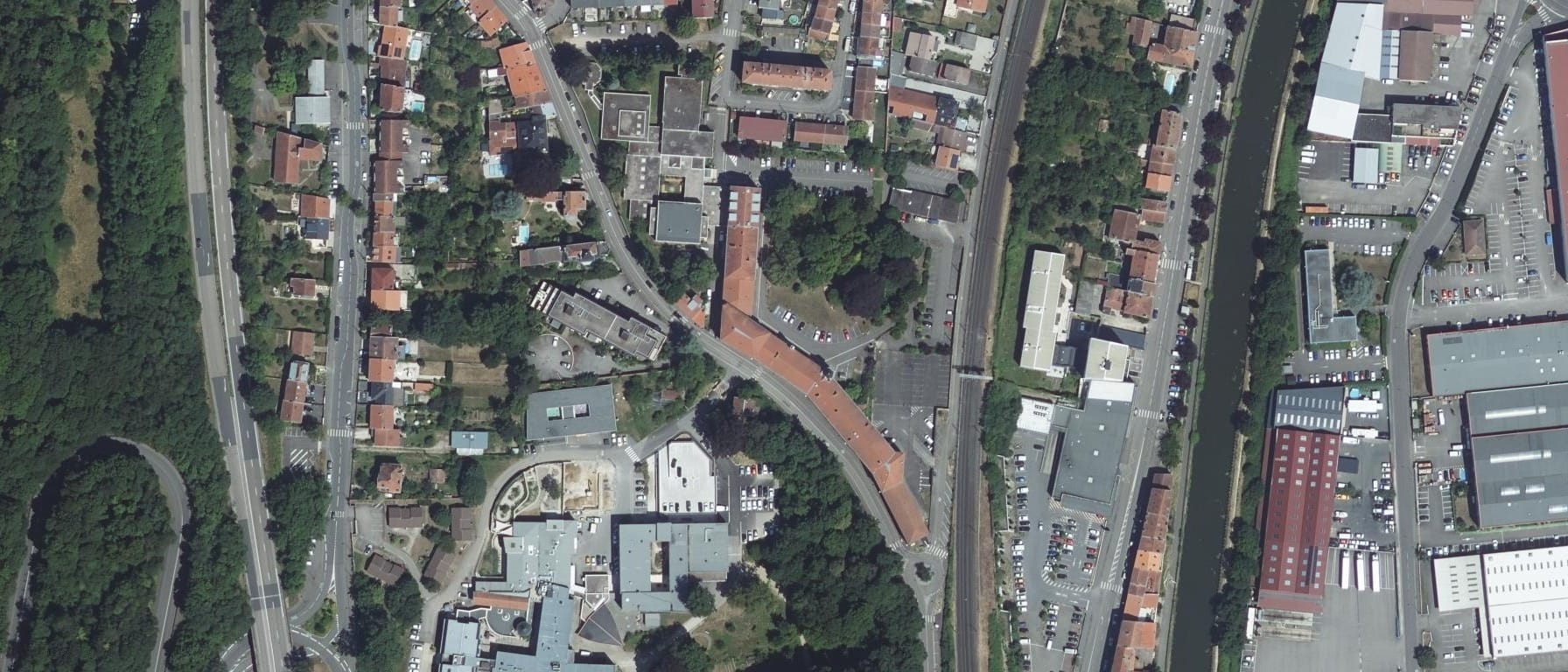 Vue aérienne de INSPE - Antenne de Nancy-Maxéville (54)