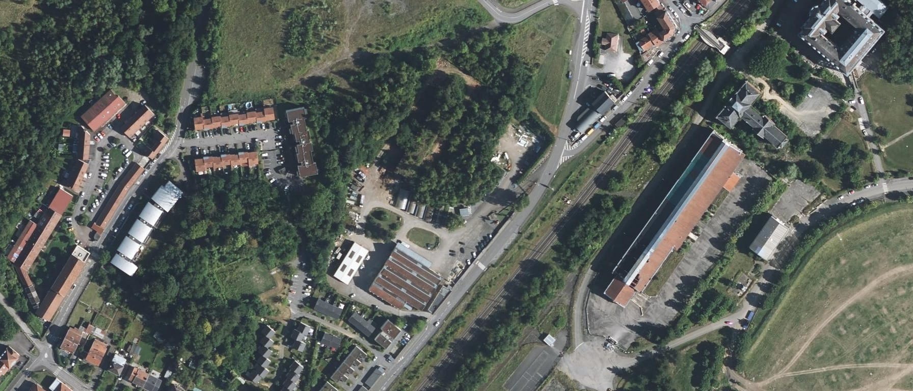 Vue aérienne de IFSI Mont Saint Martin
