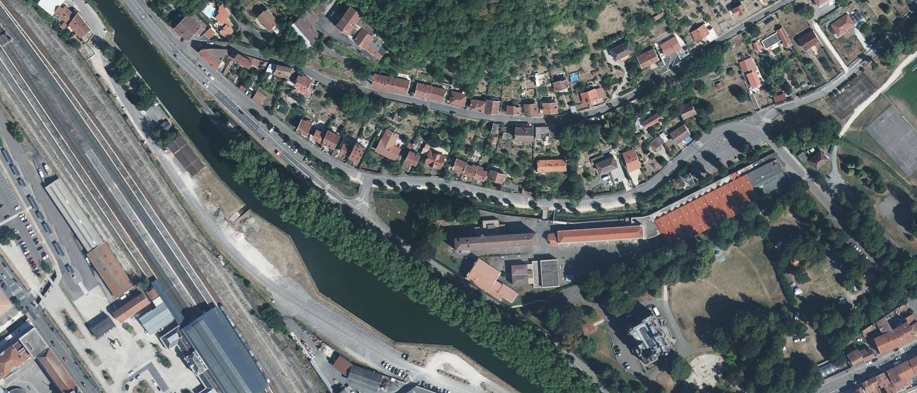 Vue aérienne de Lycée professionnel Ligier Richier