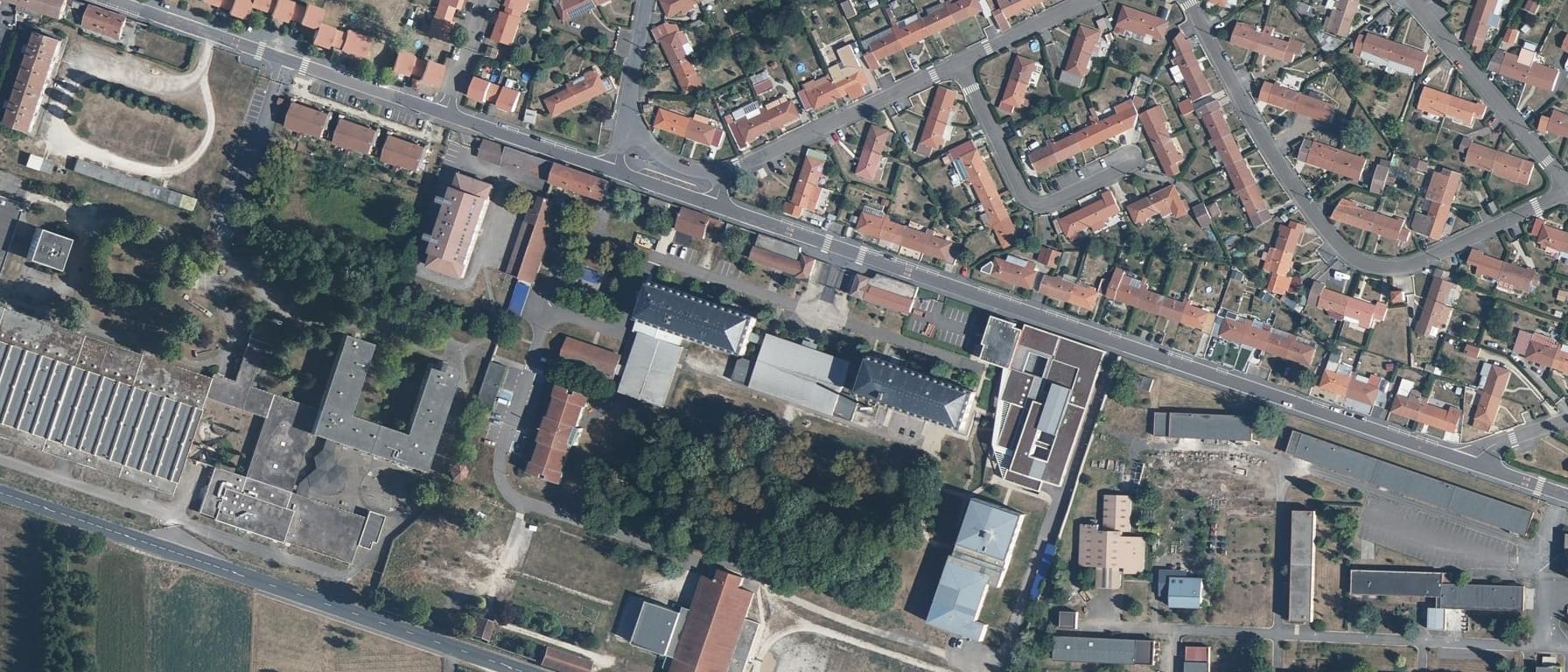 Vue aérienne de Lycée professionnel Nicole Mangin
