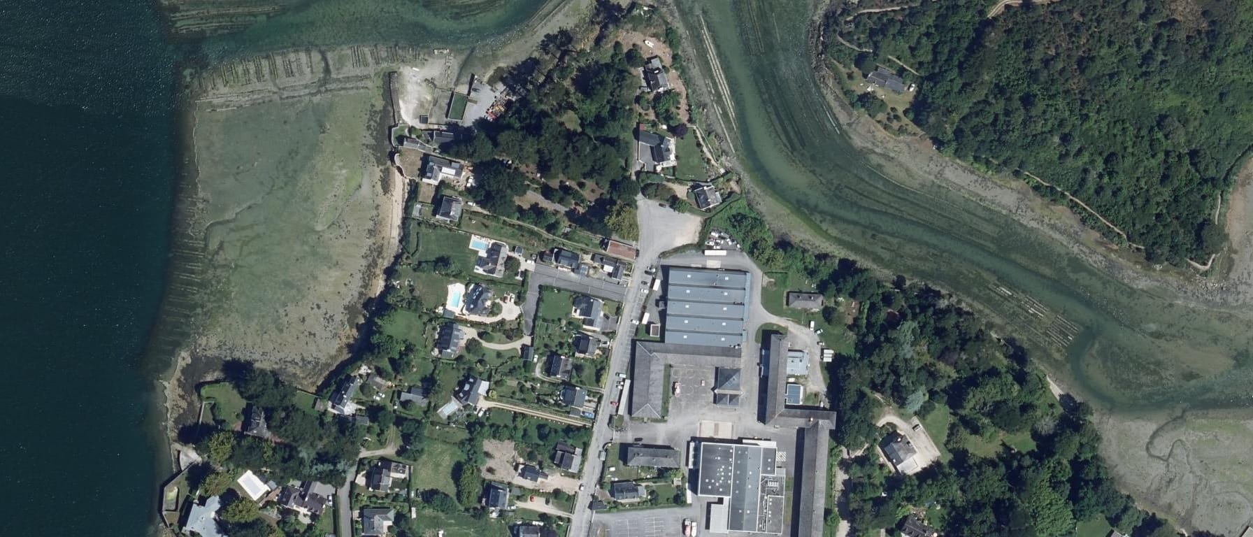 Vue aérienne de Lycée professionnel Emile James