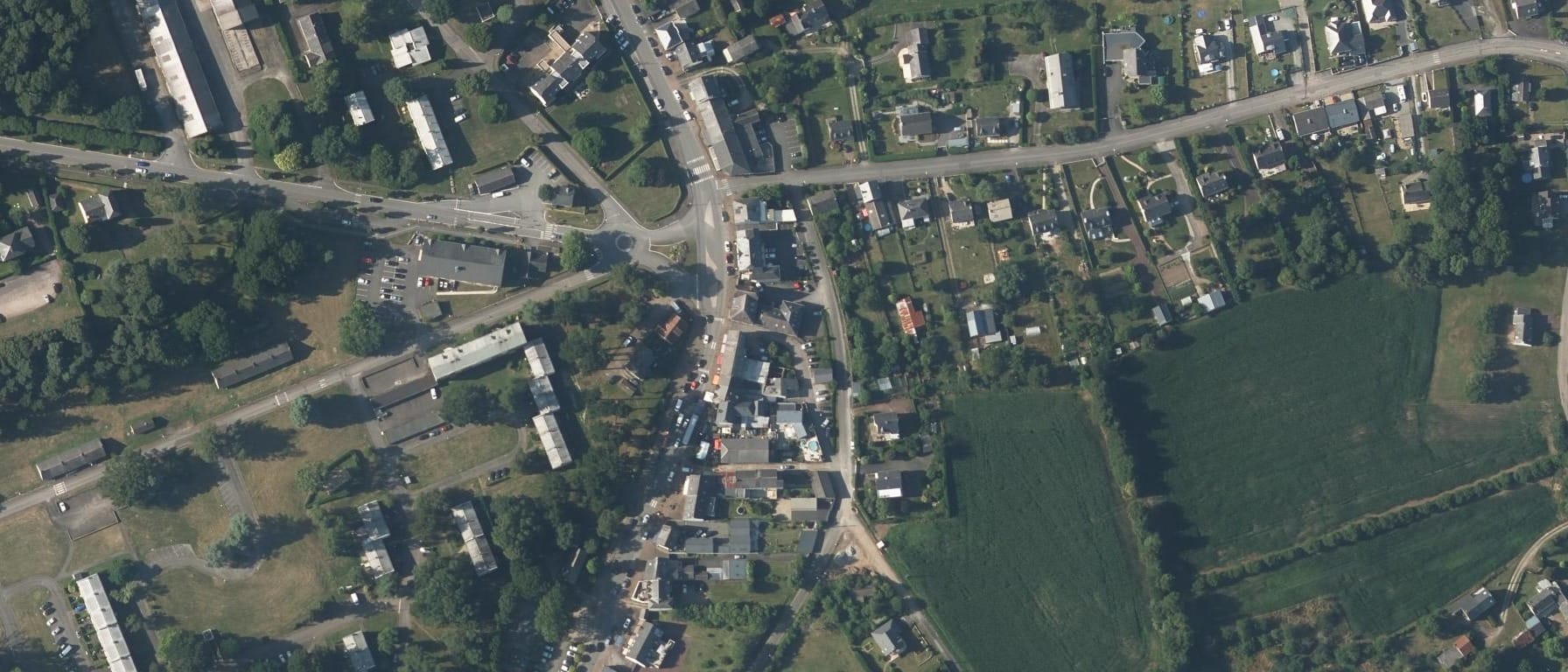 Vue aérienne de Lycée Broceliande