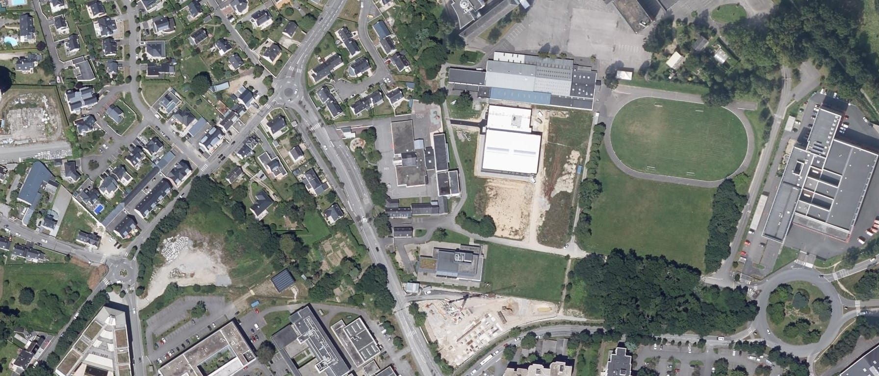 Vue aérienne de Lycée St Joseph - LaSalle Lorient
