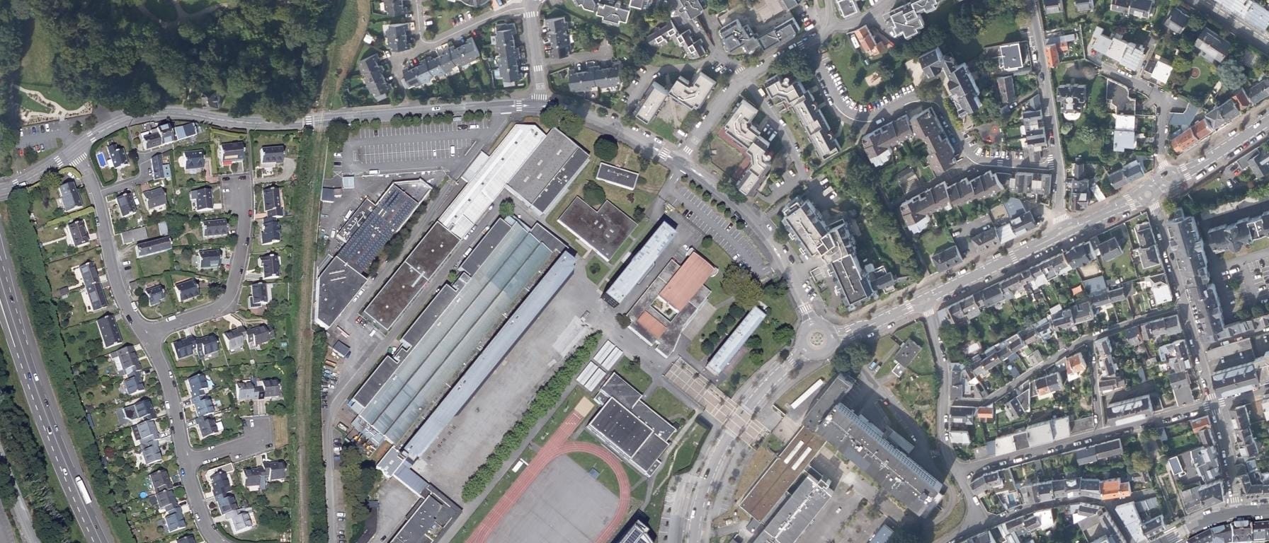 Vue aérienne de CFA de la ville de Lorient (56) - Université de RENNES
