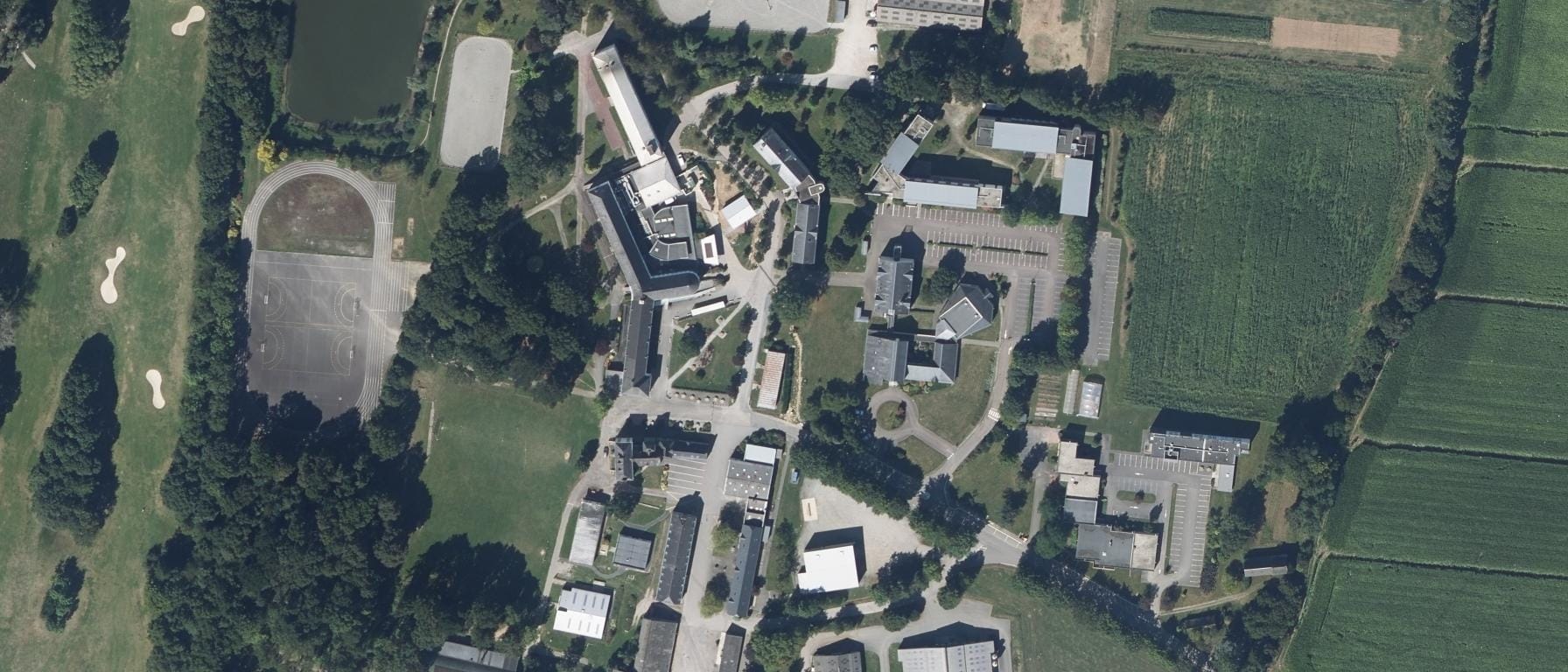 Vue aérienne de Lycée agricole La Touche