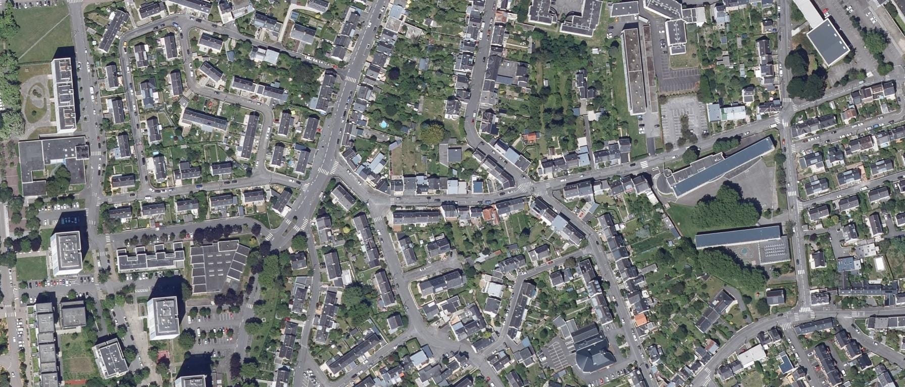 Vue aérienne de IFSI Lorient – Centre Hospitalier Bretagne Sud