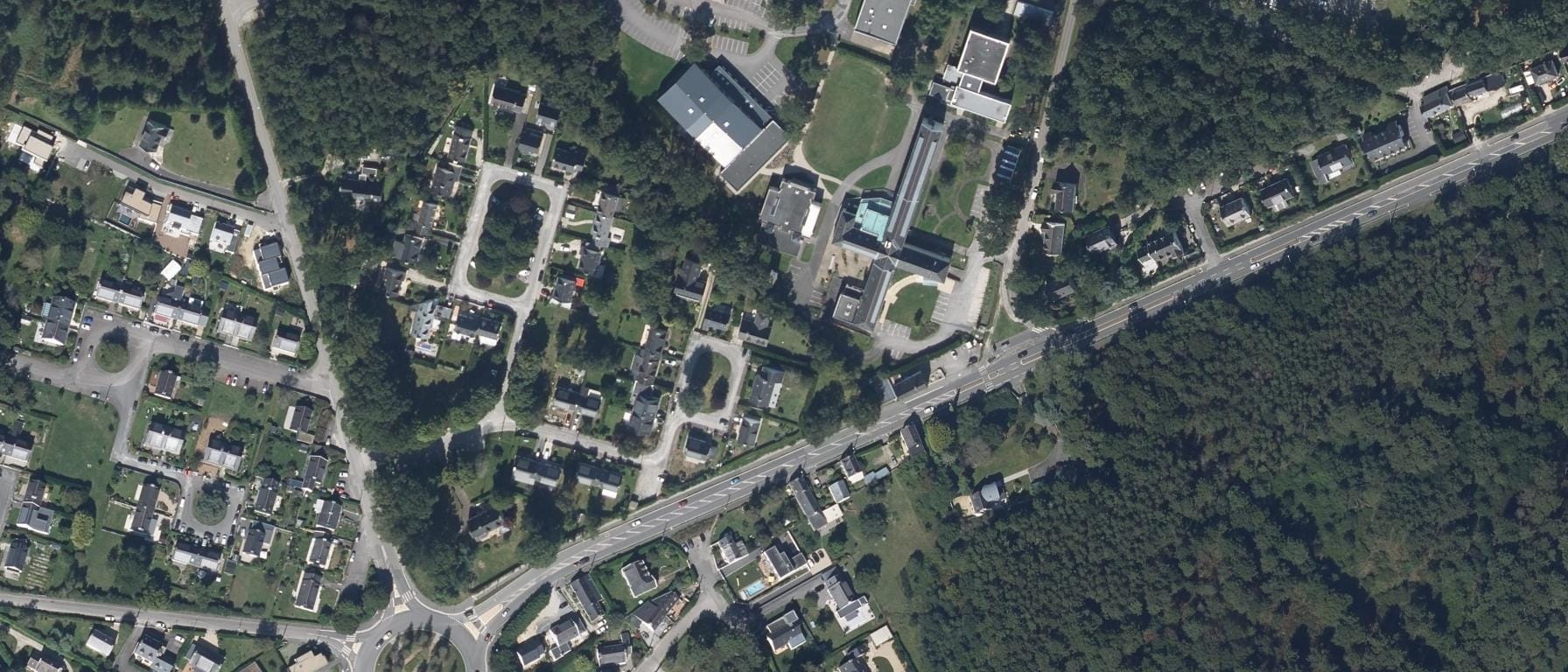 Vue aérienne de Facultés libres de l'ouest - UCO - Bretagne Sud