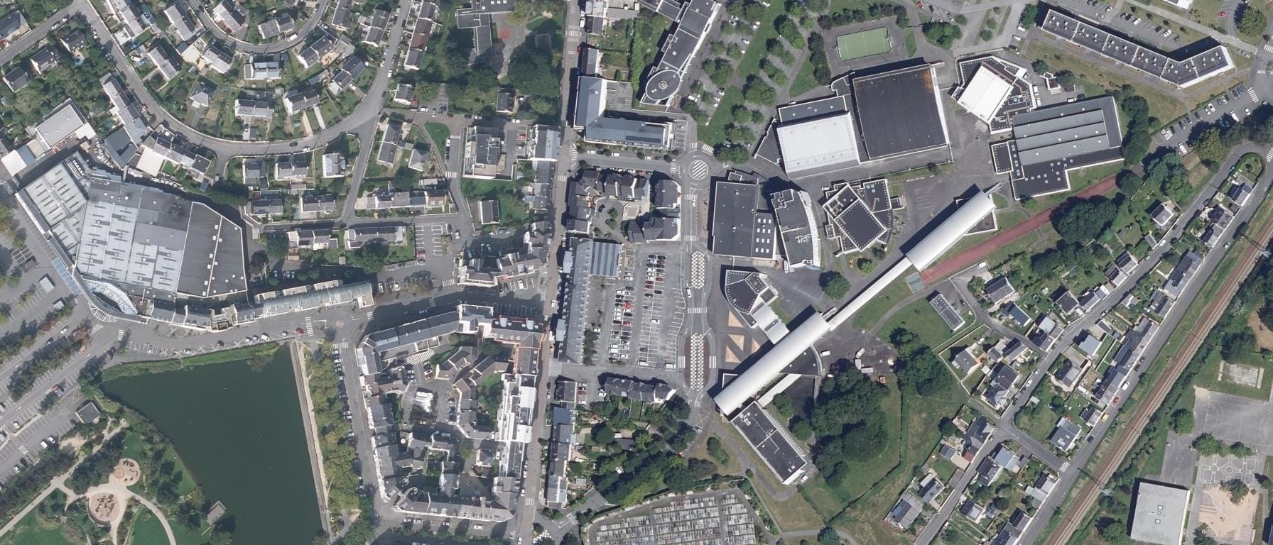 Vue aérienne de Lycée Jean Macé