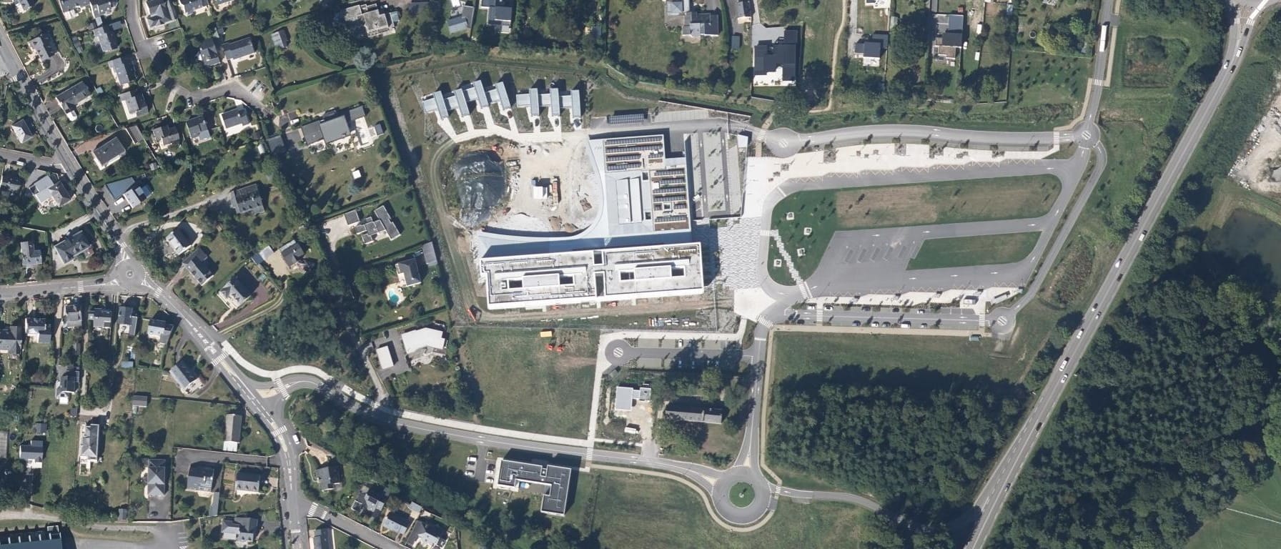 Vue aérienne de Lycée Mona Ozouf