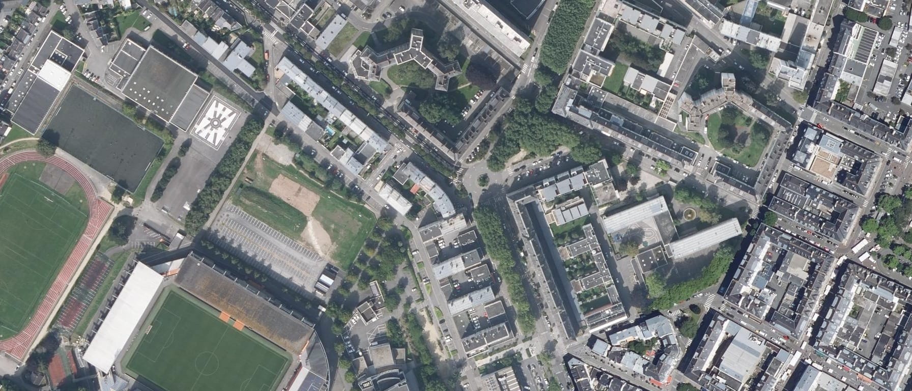 Vue aérienne de Site de formation d'apprentis IBEP Lorient