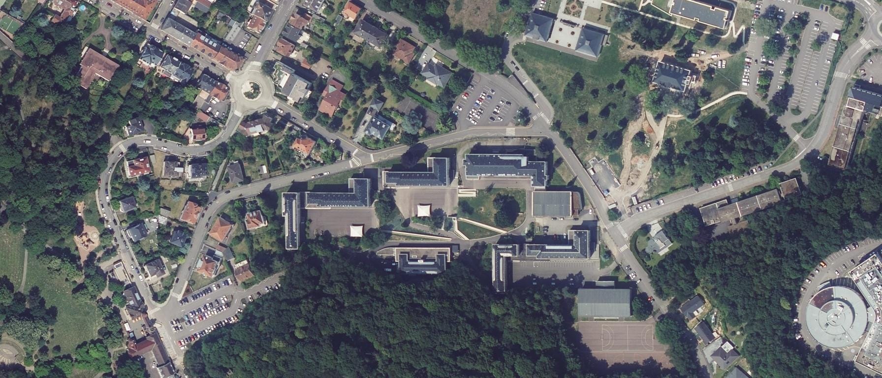 Vue aérienne de Lycée Jean Moulin