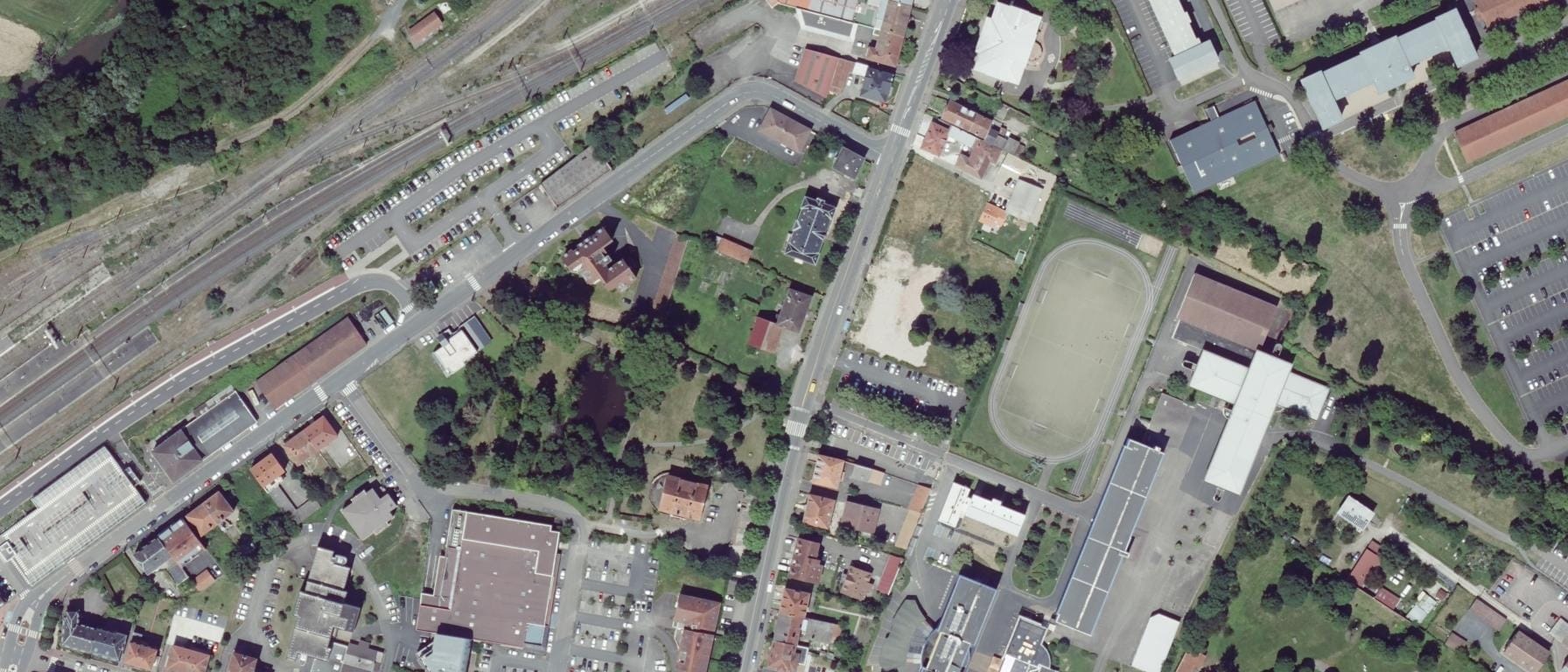 Vue aérienne de Lycée Mangin