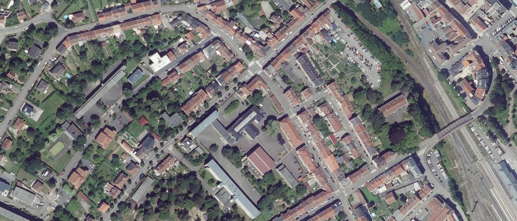 Vue aérienne de Lycée Jean De Pange