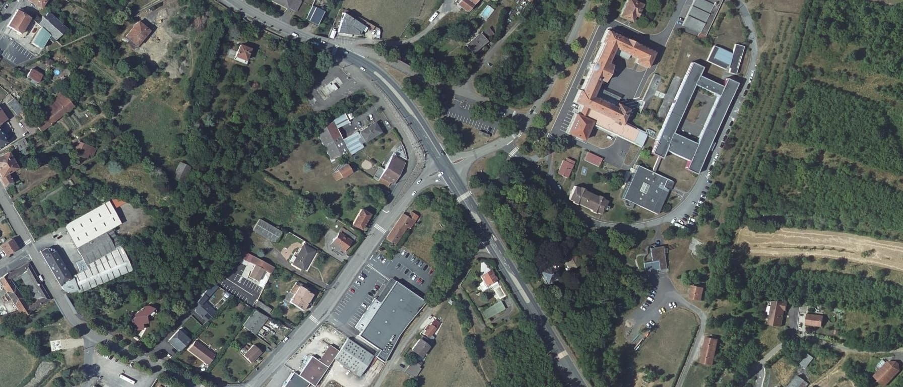 Vue aérienne de Lycée agricole du Val de Seille