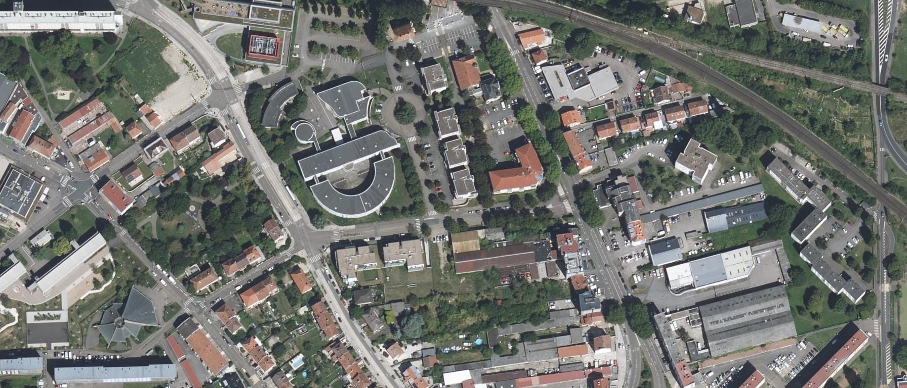 Vue aérienne de Lycée professionnel René Cassin