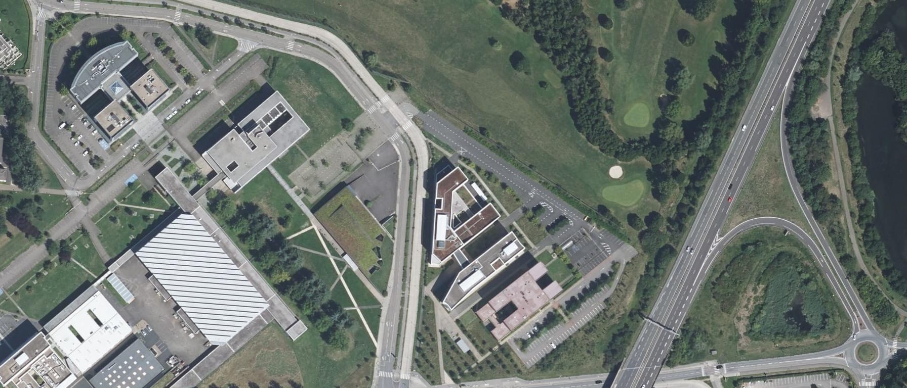 Vue aérienne de Université de Lorraine - UFR Mathématiques, Informatique, Mécanique - Site de Metz (57)