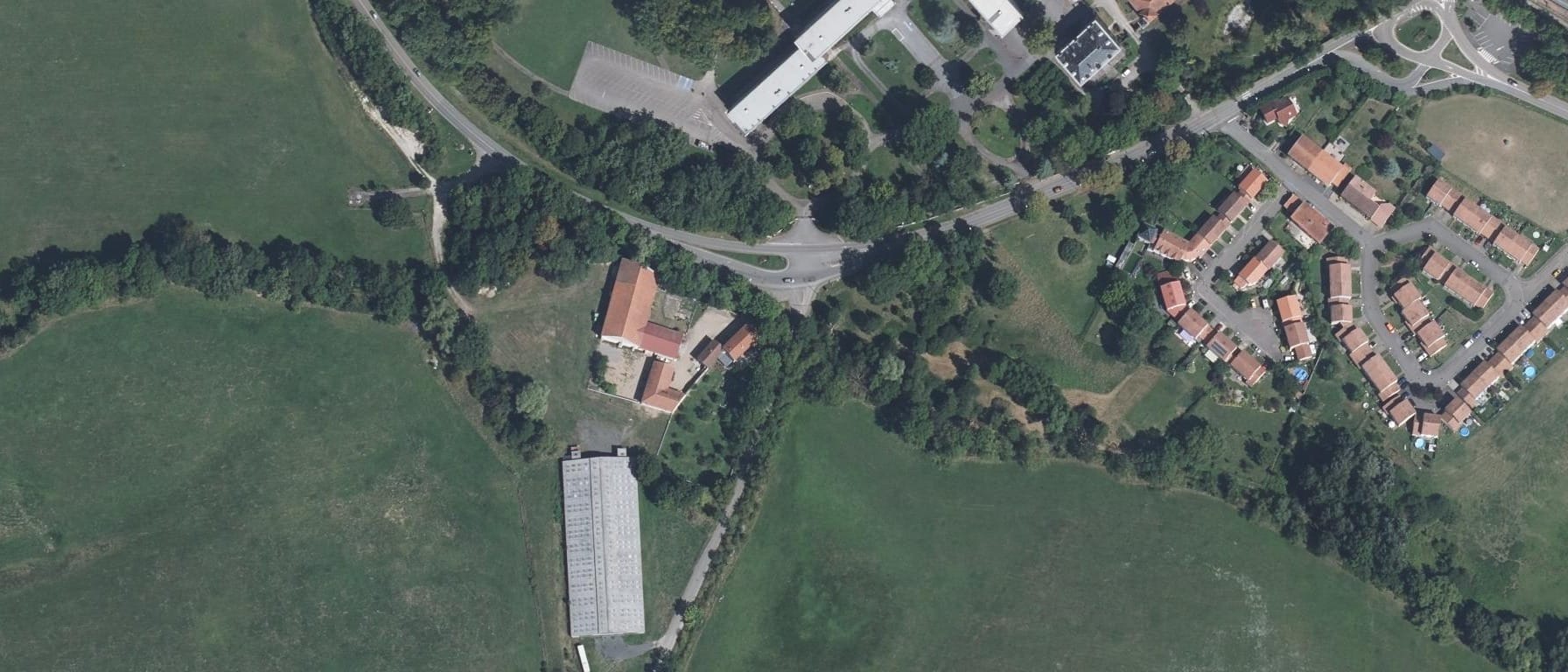 Vue aérienne de Lycée Notre Dame