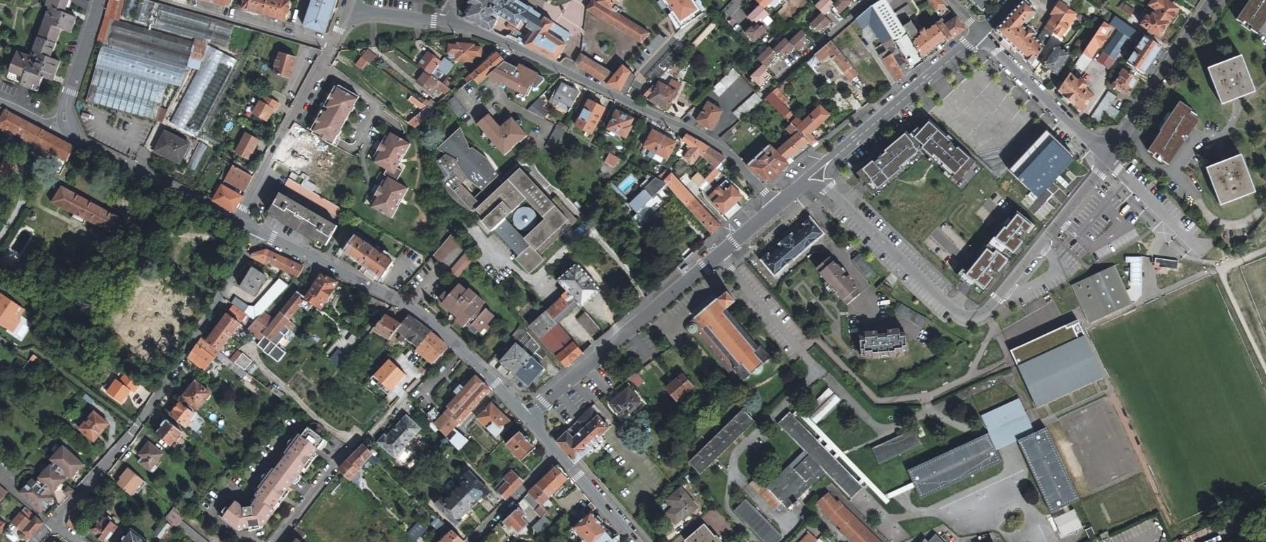 Vue aérienne de IRTS de Lorraine (Ban-Saint-Martin) et CFA du travail social