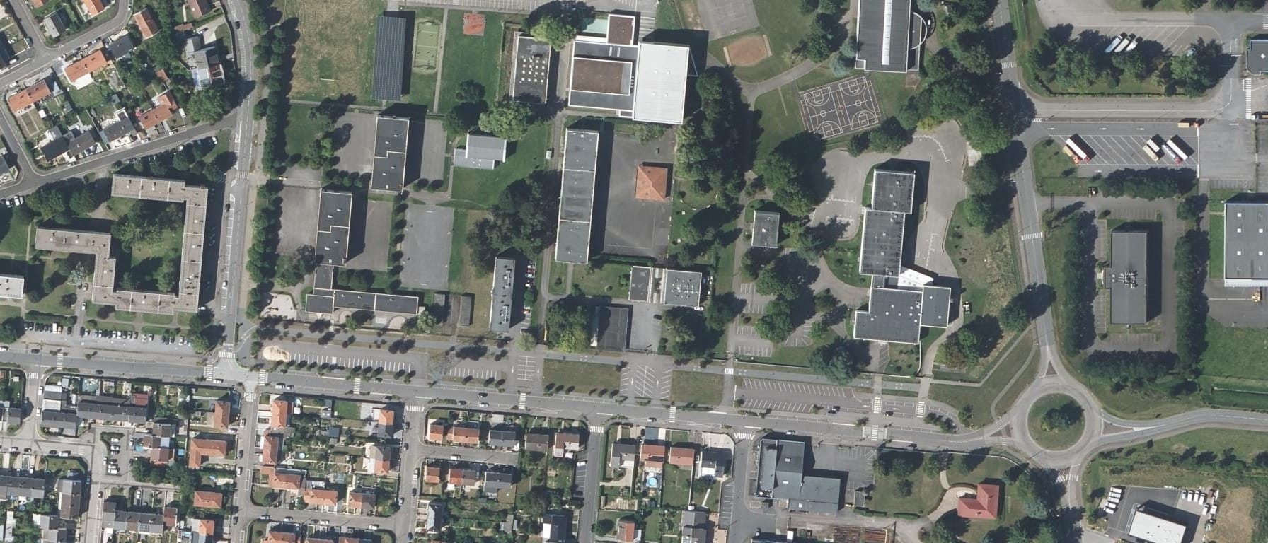 Vue aérienne de Lycée professionnel Jean Mace