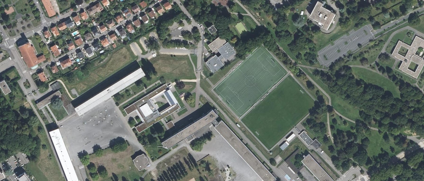 Vue aérienne de IFSI Croix Rouge Française Metz