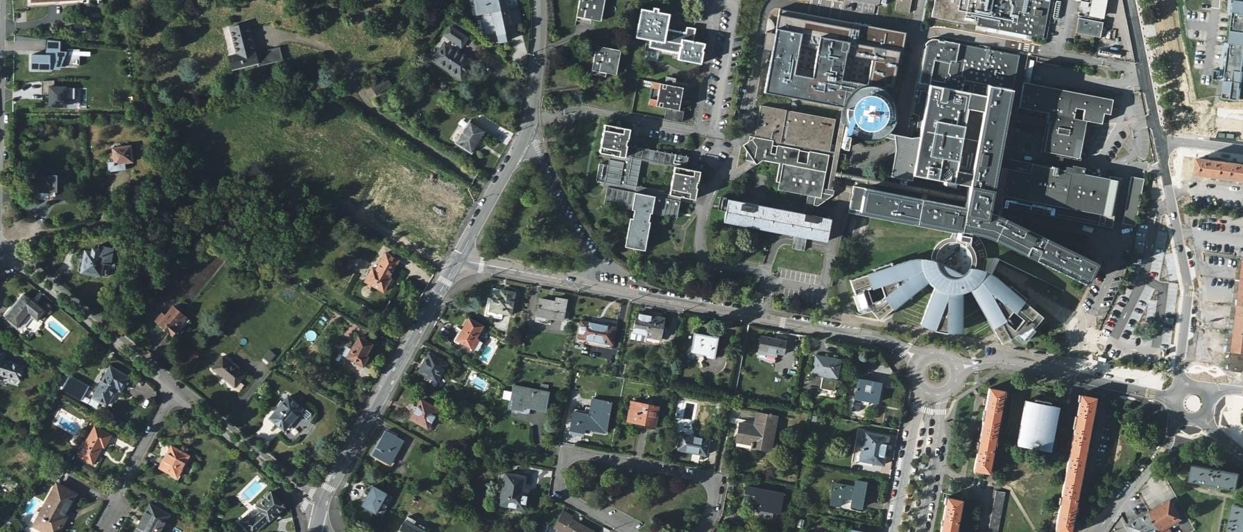 Vue aérienne de IFSI CHR Thionville