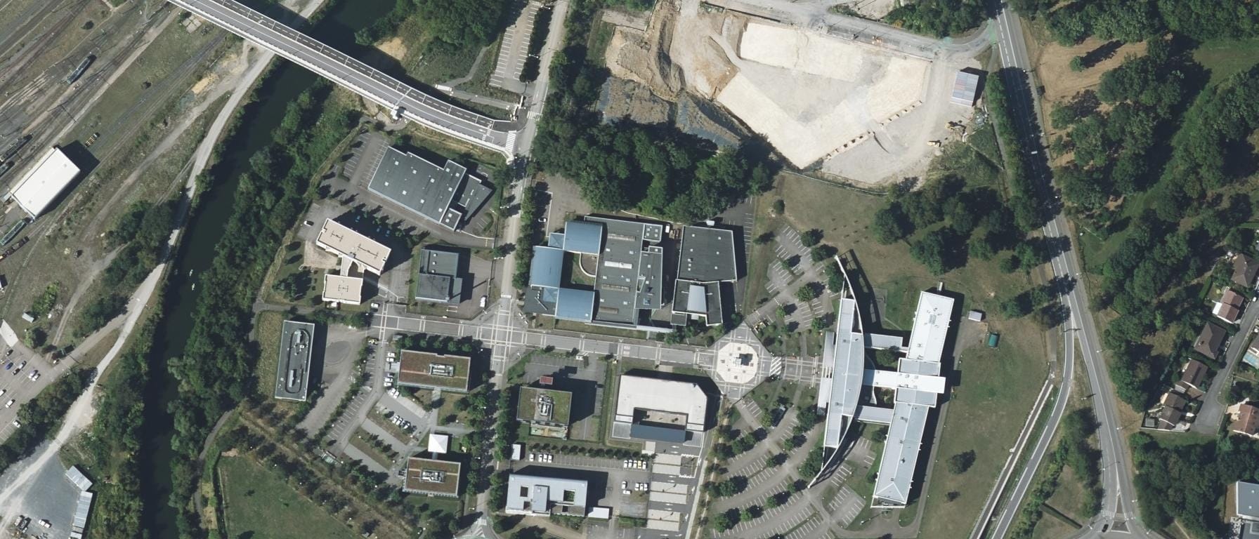 Vue aérienne de CFAI Lorraine - Site de Yutz