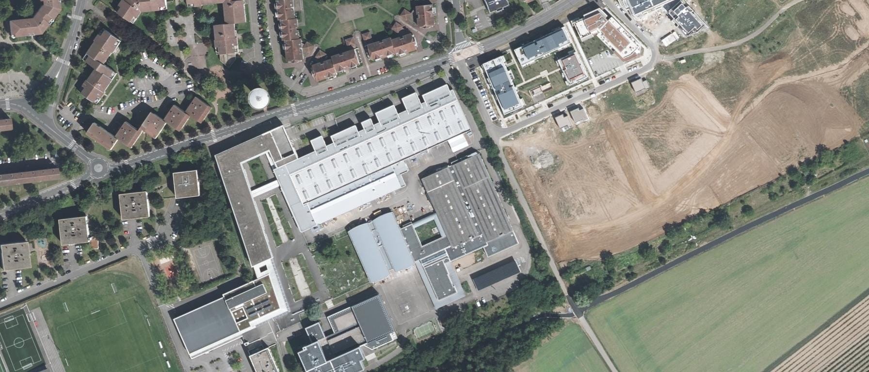 Vue aérienne de CFA BTP Montigny-lès-Metz