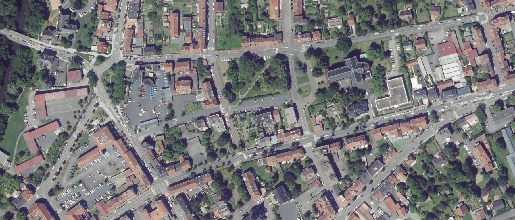 Vue aérienne de INSPE - Antenne de Sarreguemines